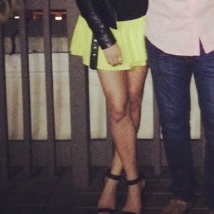 Lime green skirt/skort